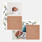 Modern Floral Baby Announcement