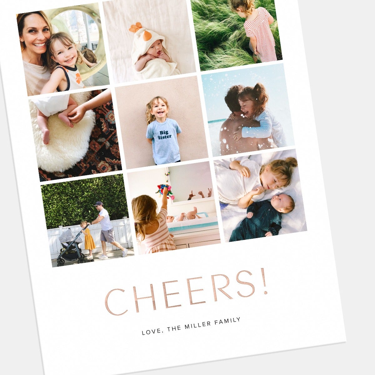 Multi-Image Vertical Holiday Card