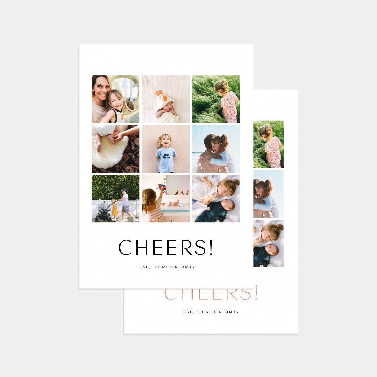 Multi-Image Vertical Holiday Card