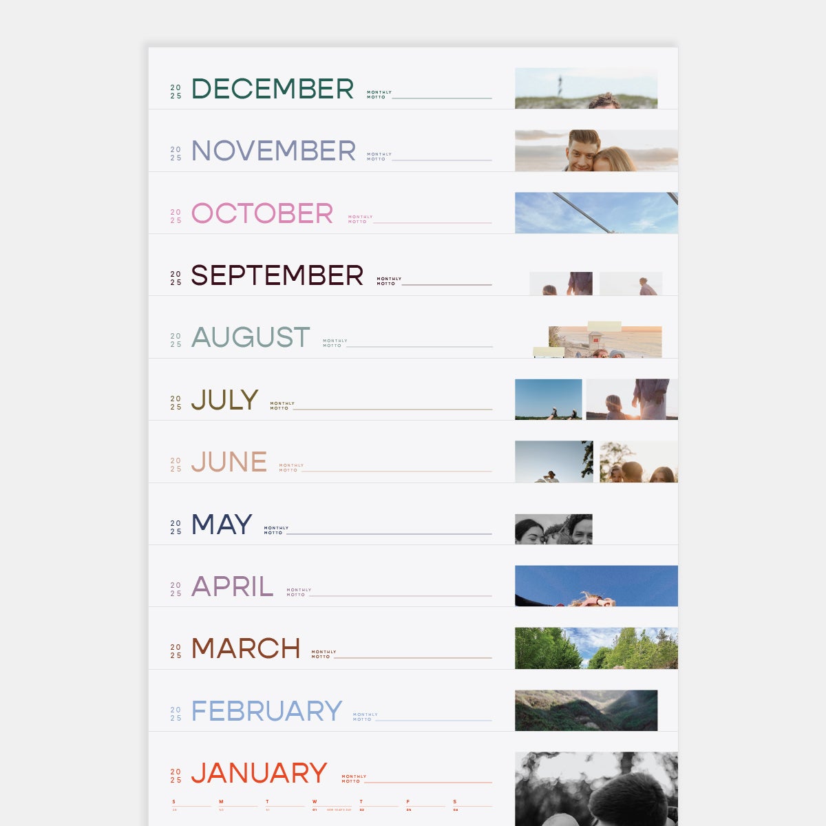 Modern Wall Calendar