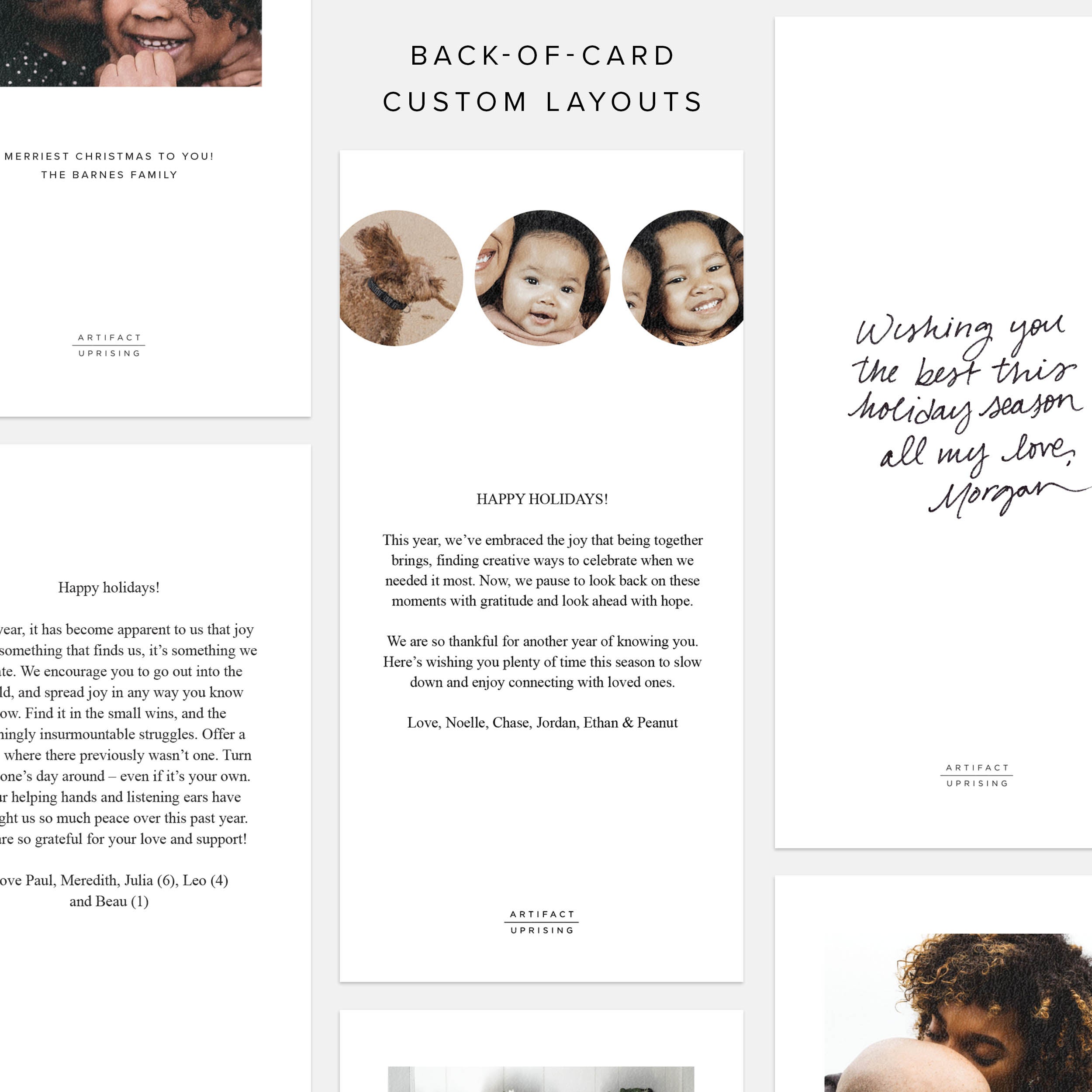 Oh What Fun Circles Holiday Card