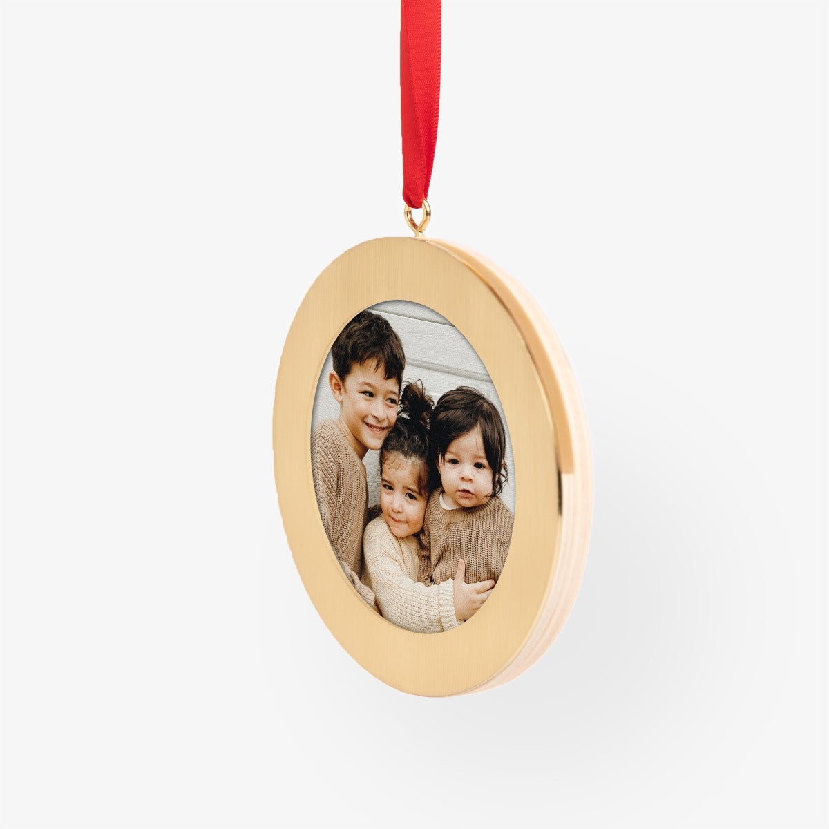 Custom Circle Photo Ornament