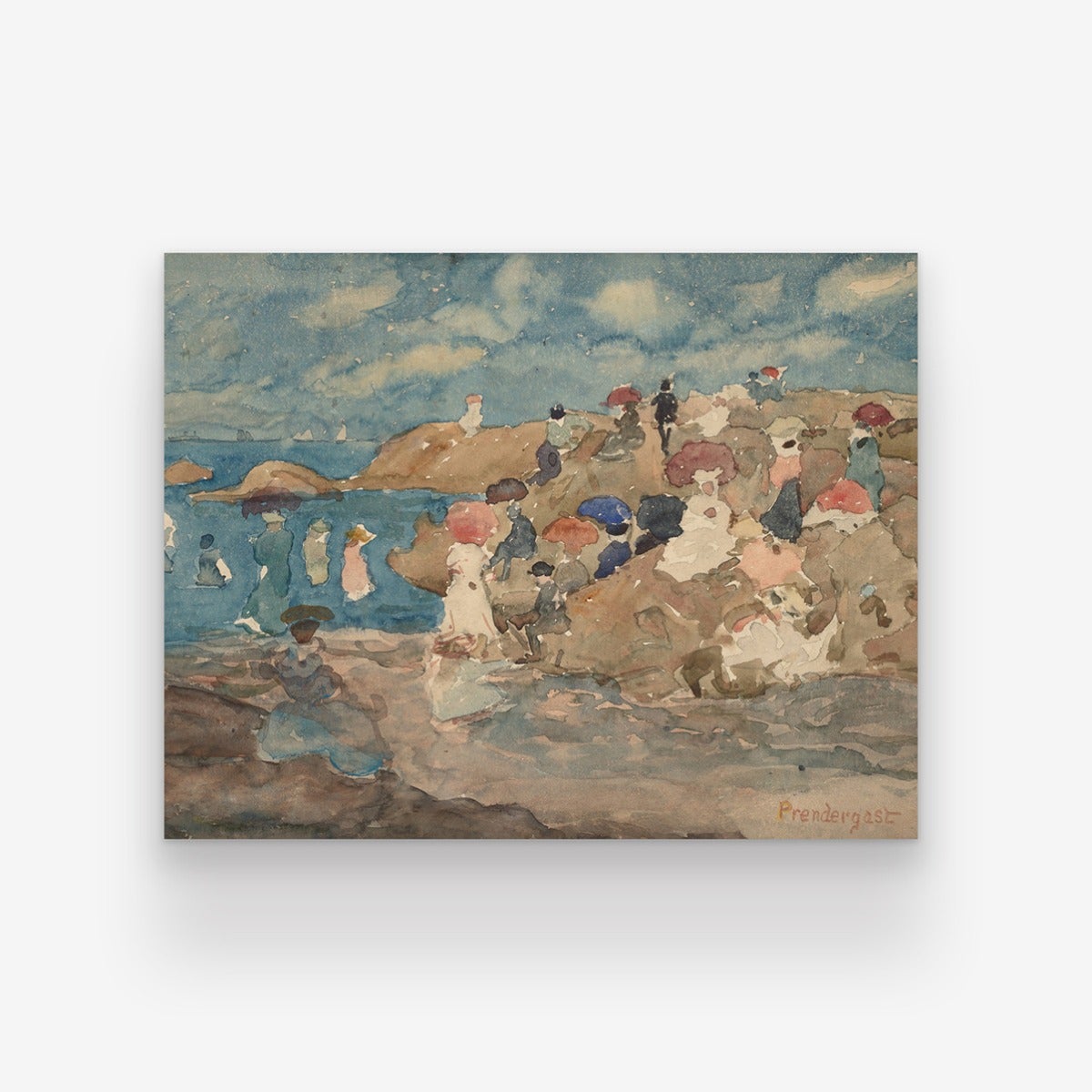 Beach Watercolor Art Print by Artifact Uprising | Prints