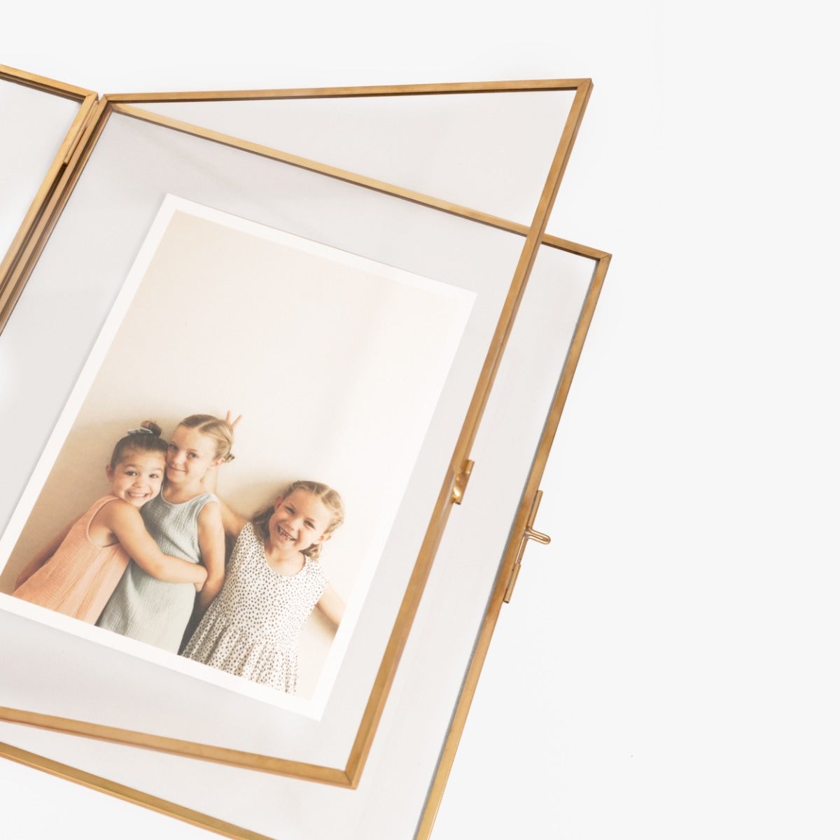 Pressed Glass Frame for Photos & Flowers