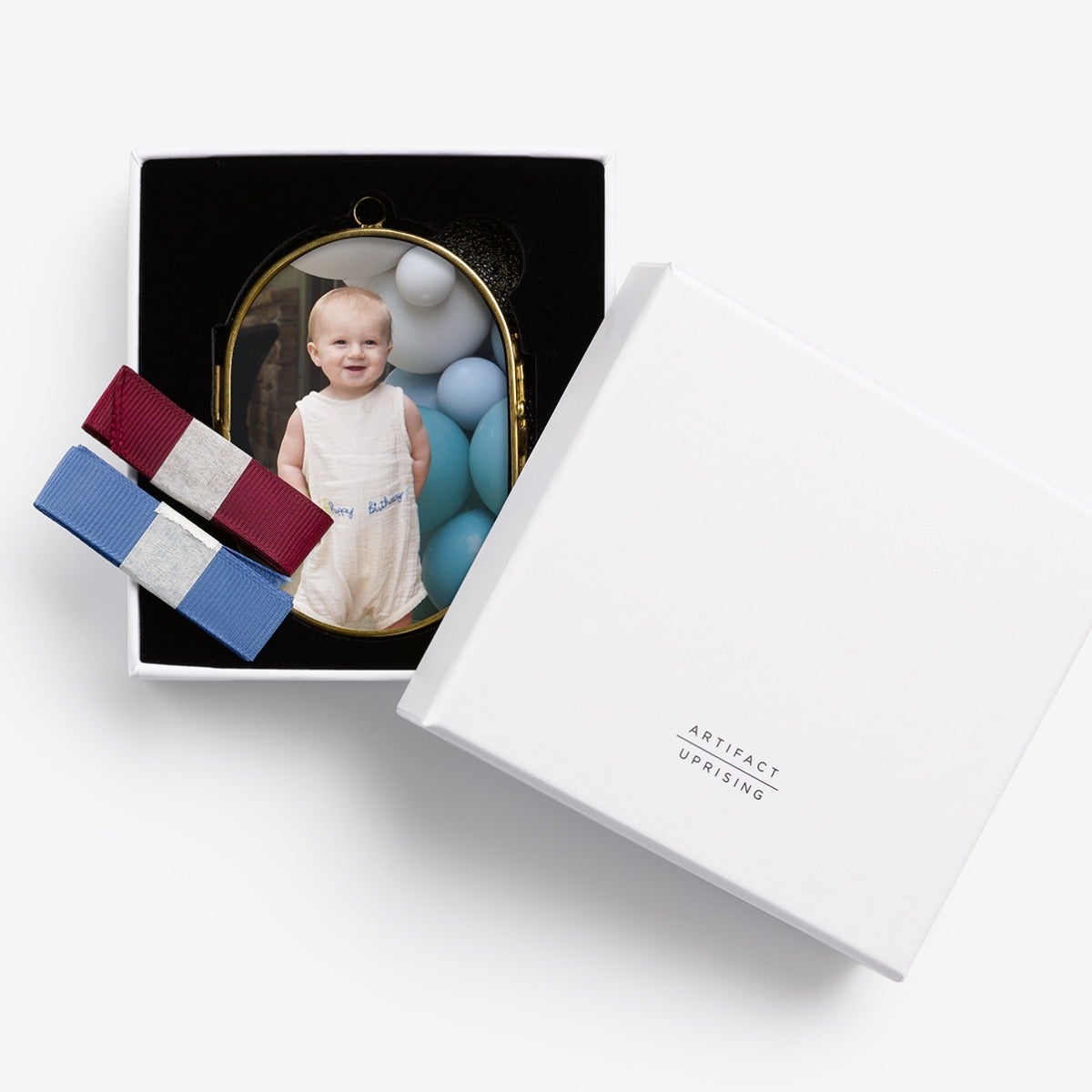 Pressed Glass Photo Ornament