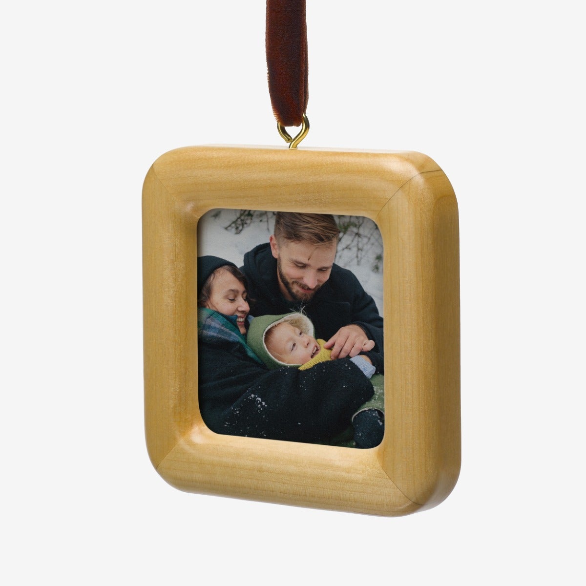 Wood Frame Photo Ornament