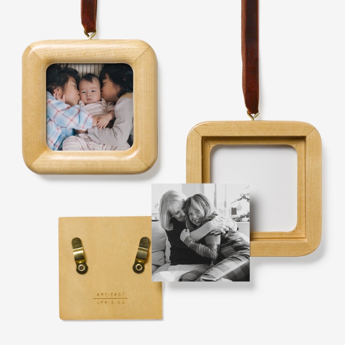 Wood Frame Photo Ornament