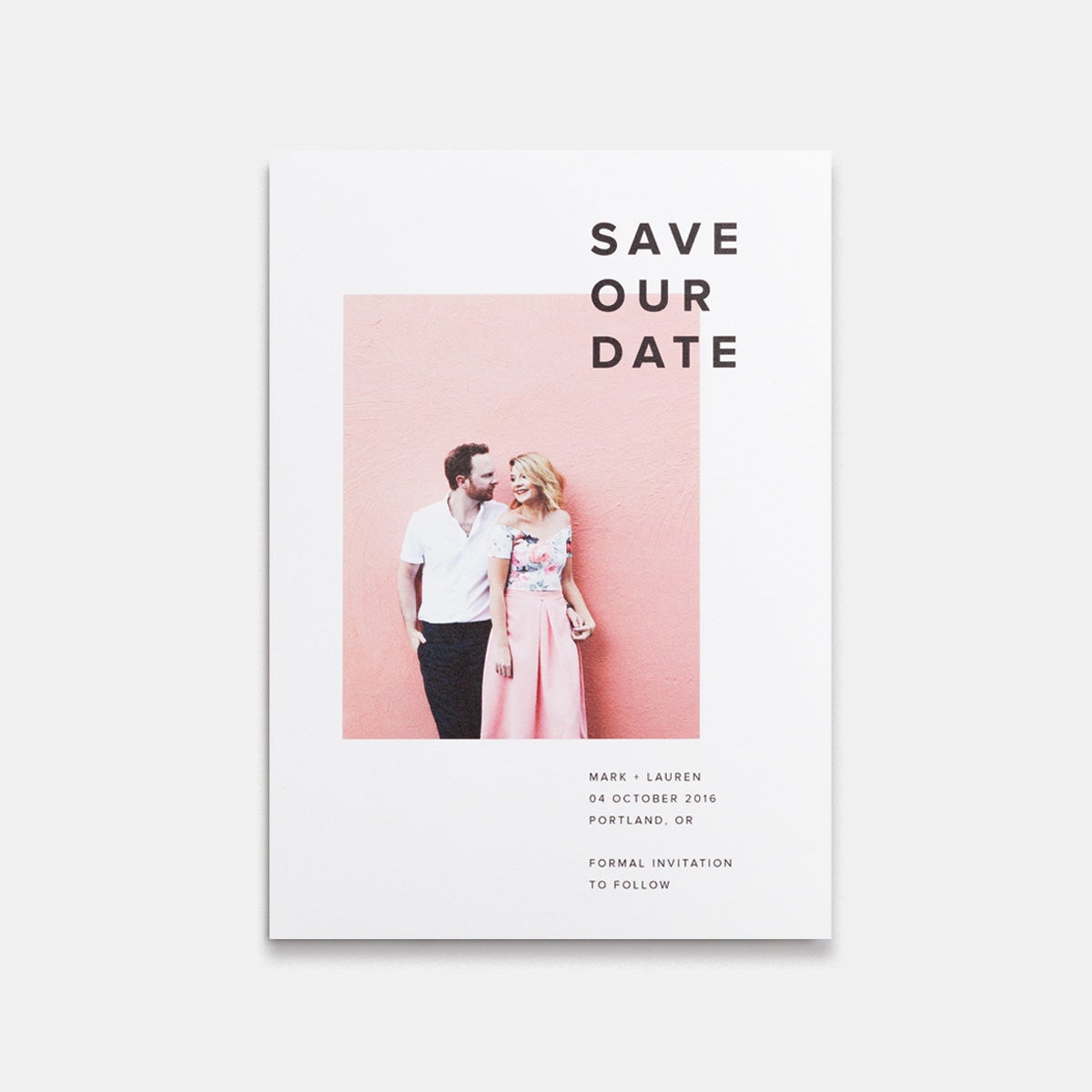 Save Our Date Card