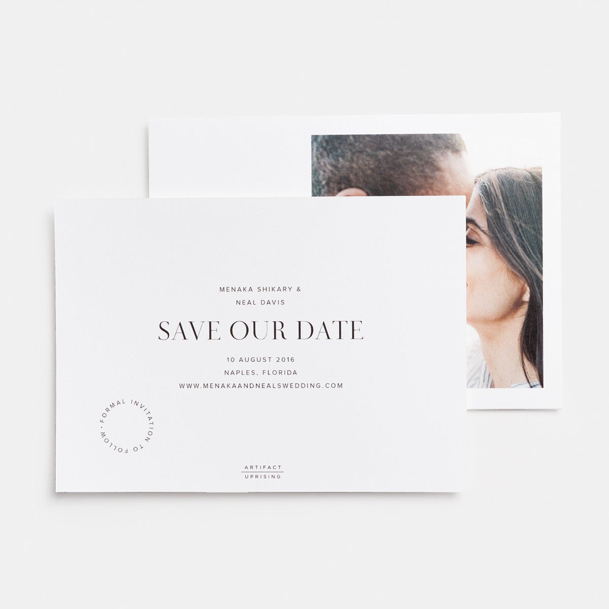 Simple Save The Date Photo Card