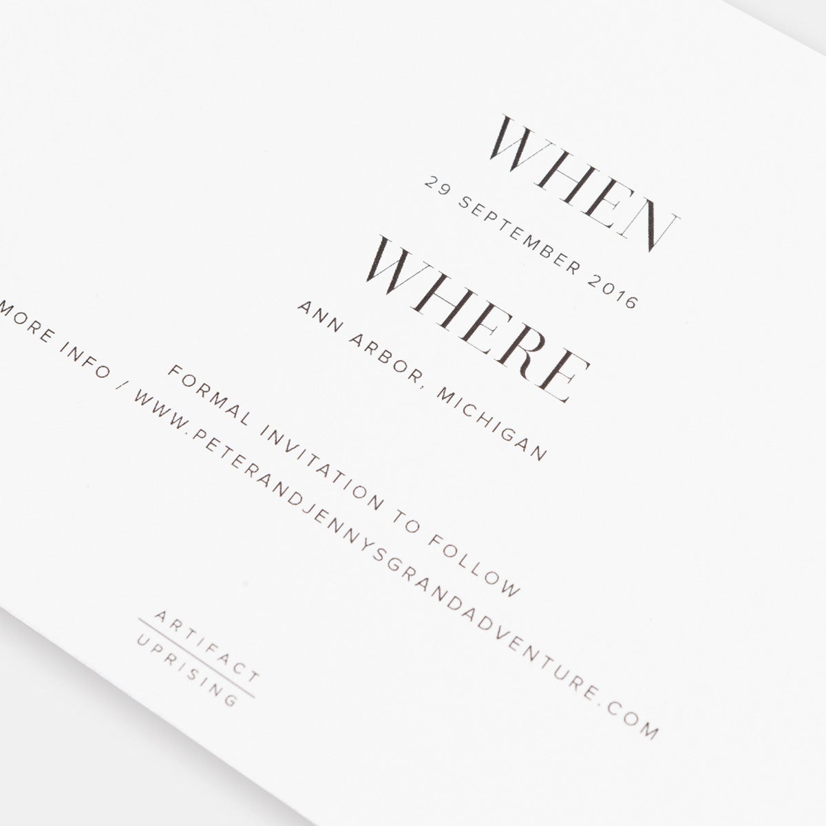 Photo Save The Date Card