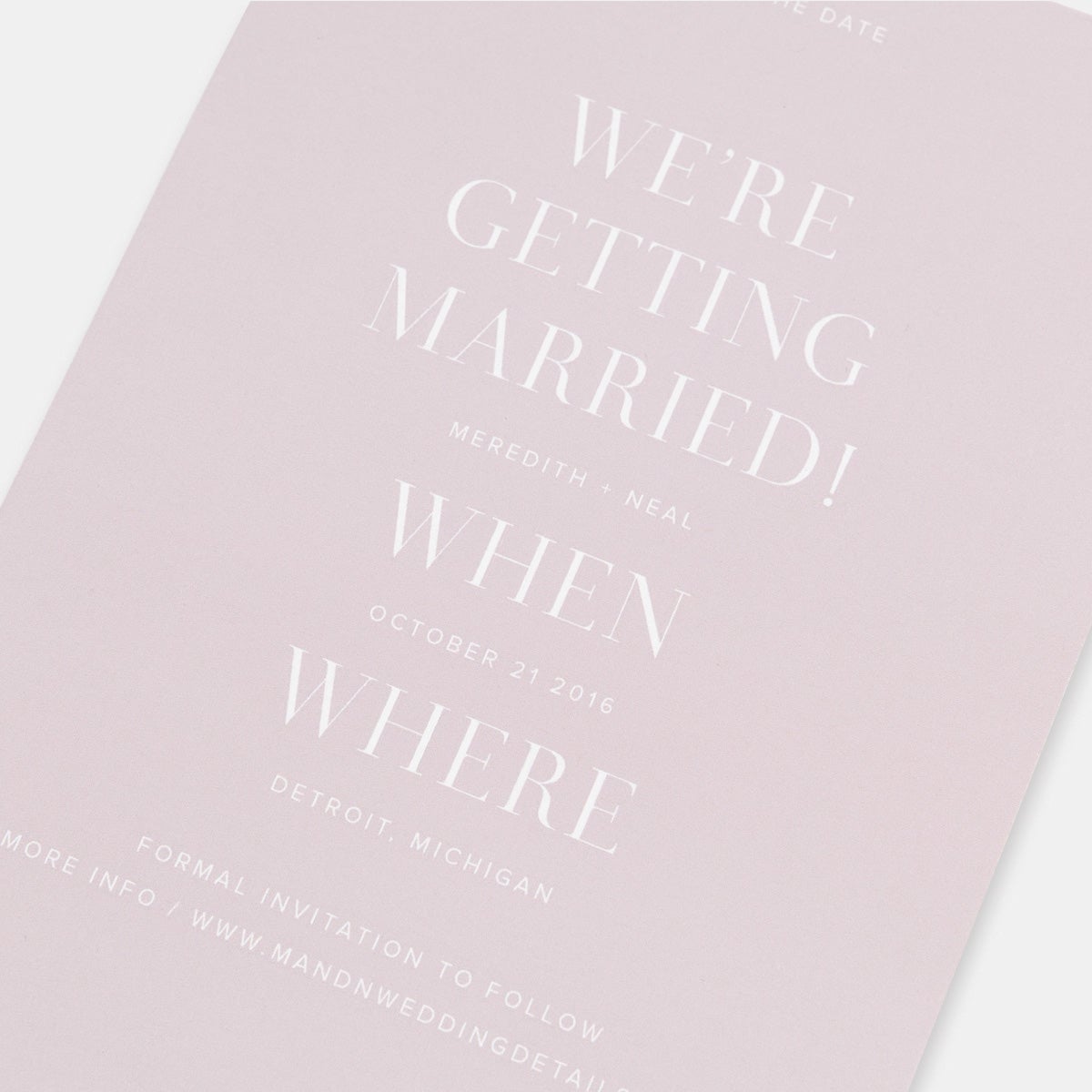 Save The Date Photo Card