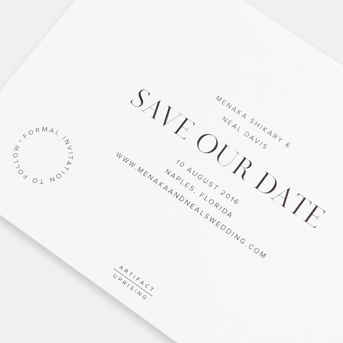 Simple Save The Date Photo Card