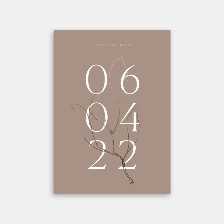 Uniquely Modern Save the Date Cards