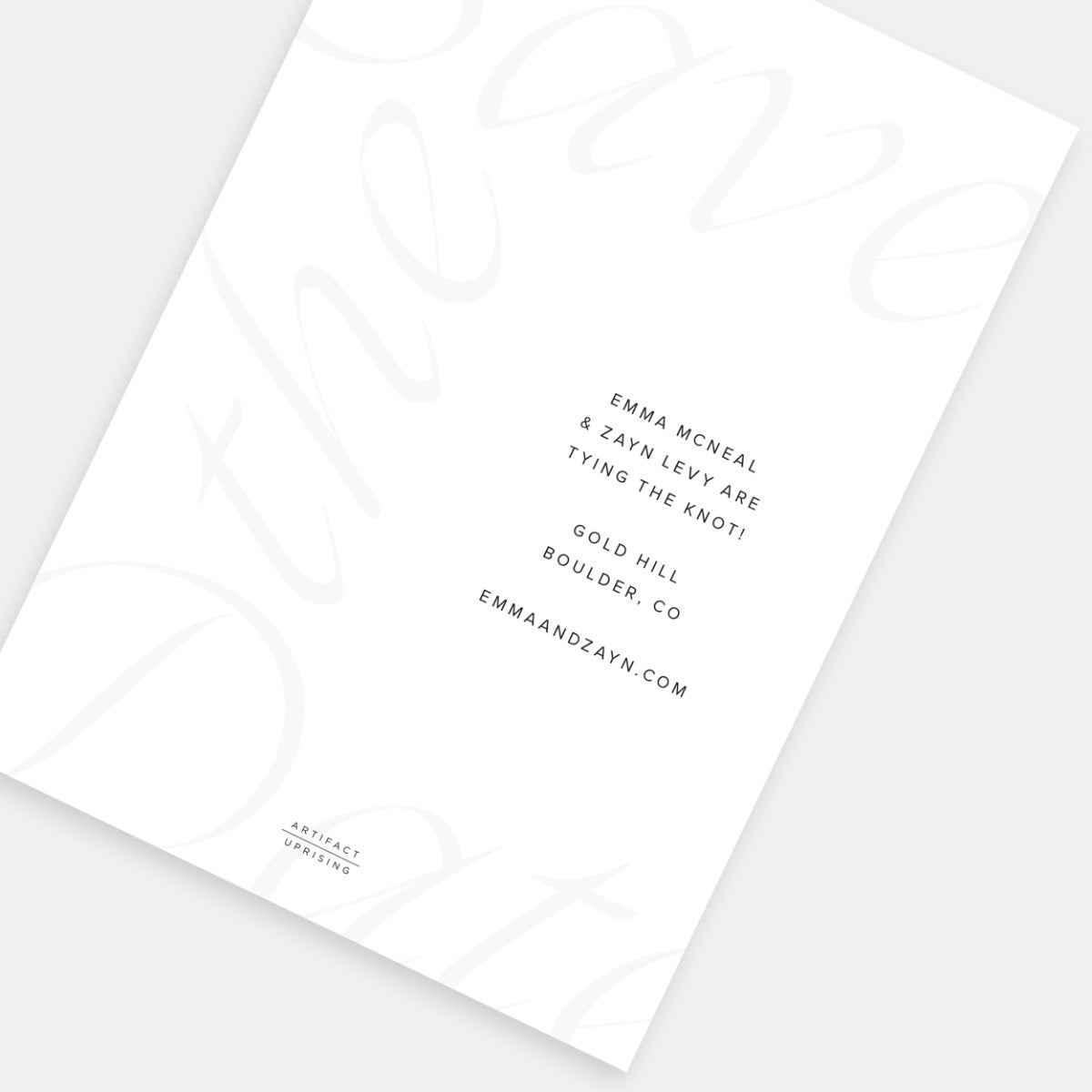 Simply Elegant Save the Date 