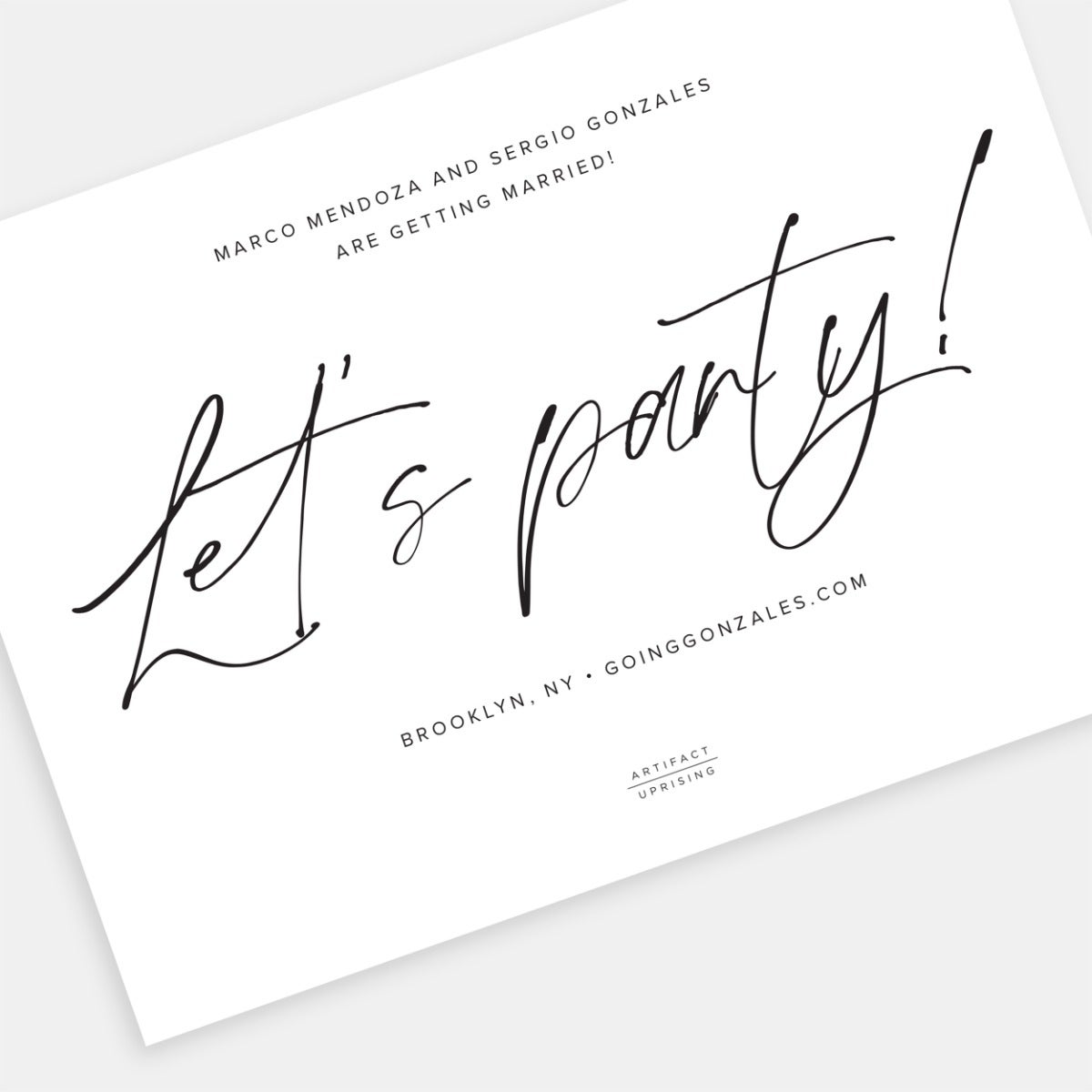  Scripted Initials Save the Date