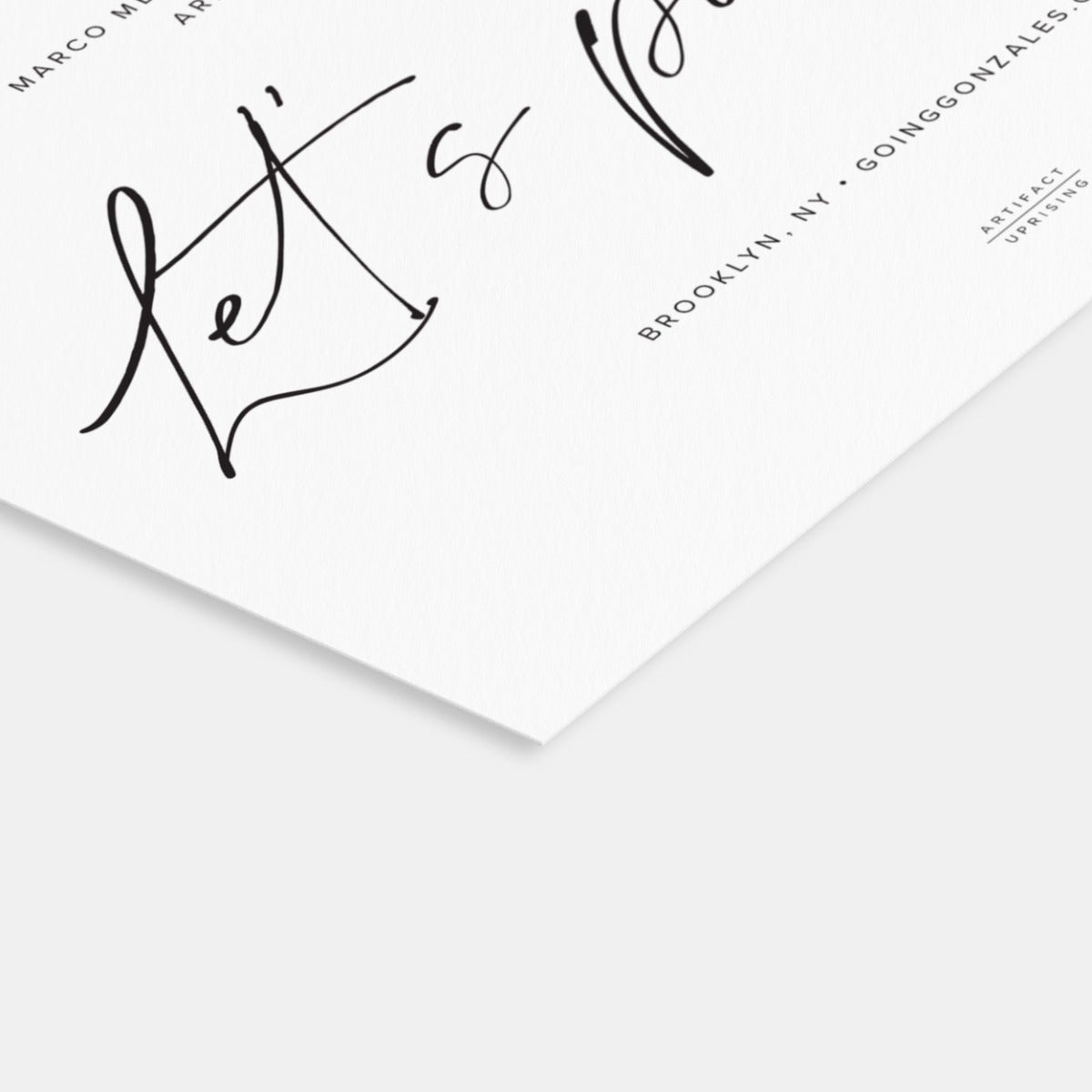  Scripted Initials Save the Date