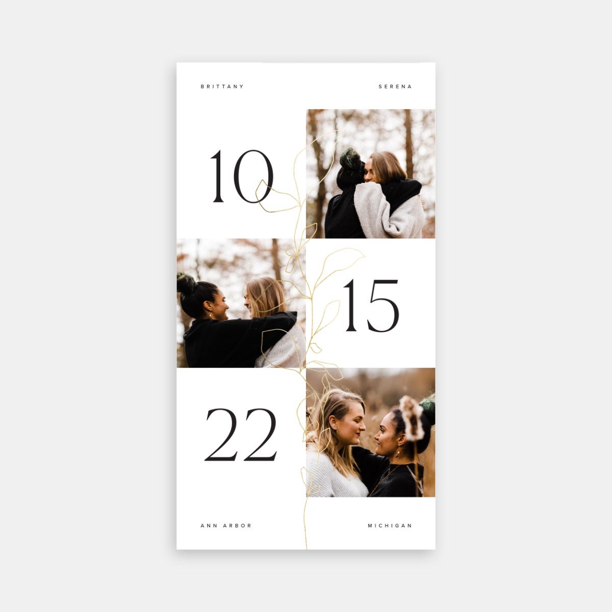 Subtle Botanical Save the Date by Artifact Uprising | Cards