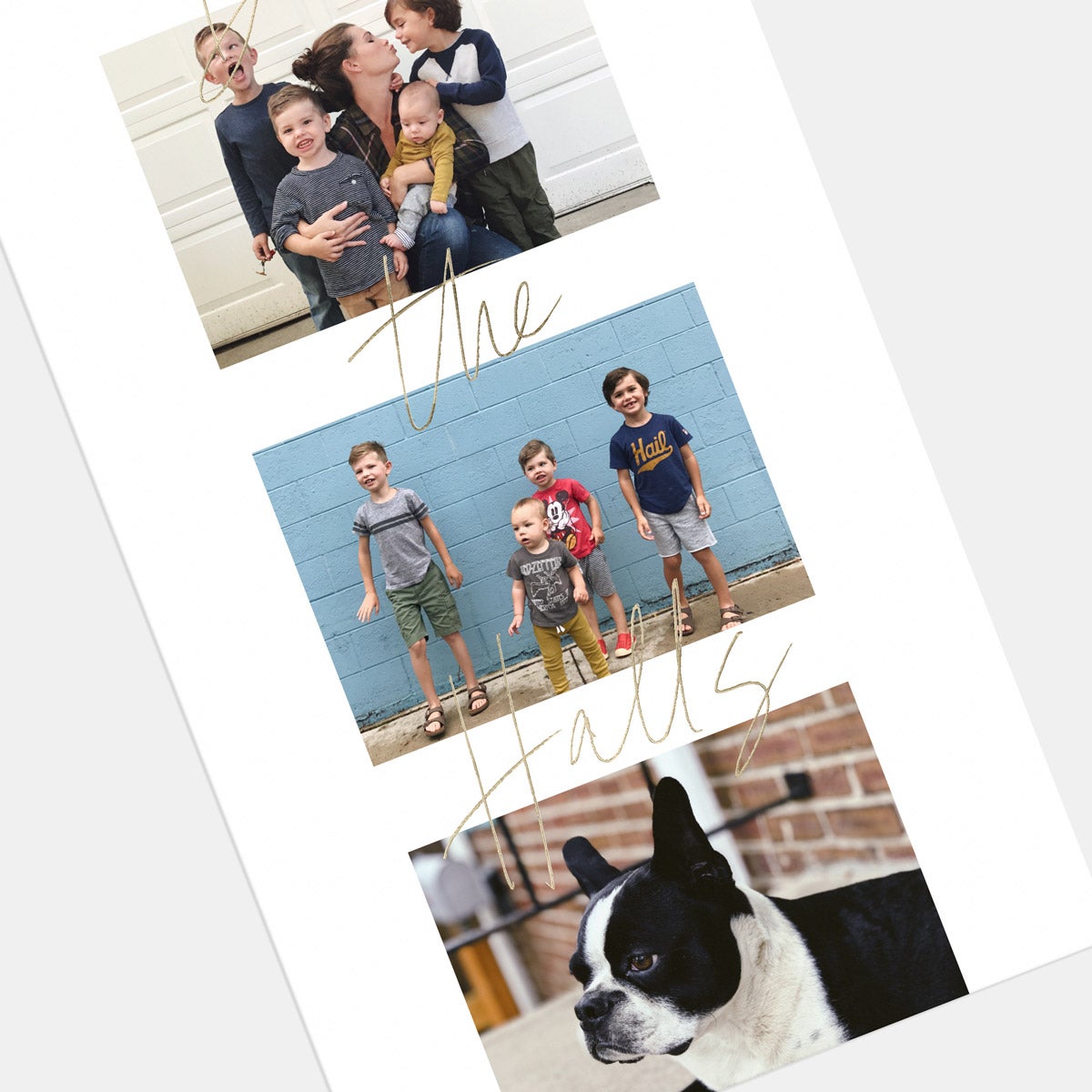Script Film Strip Holiday Card