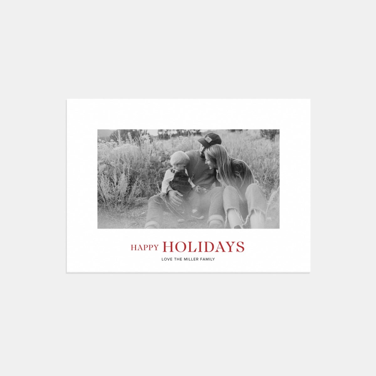 Simple Happy Holidays Card