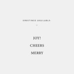 Simple Greeting Holiday Card