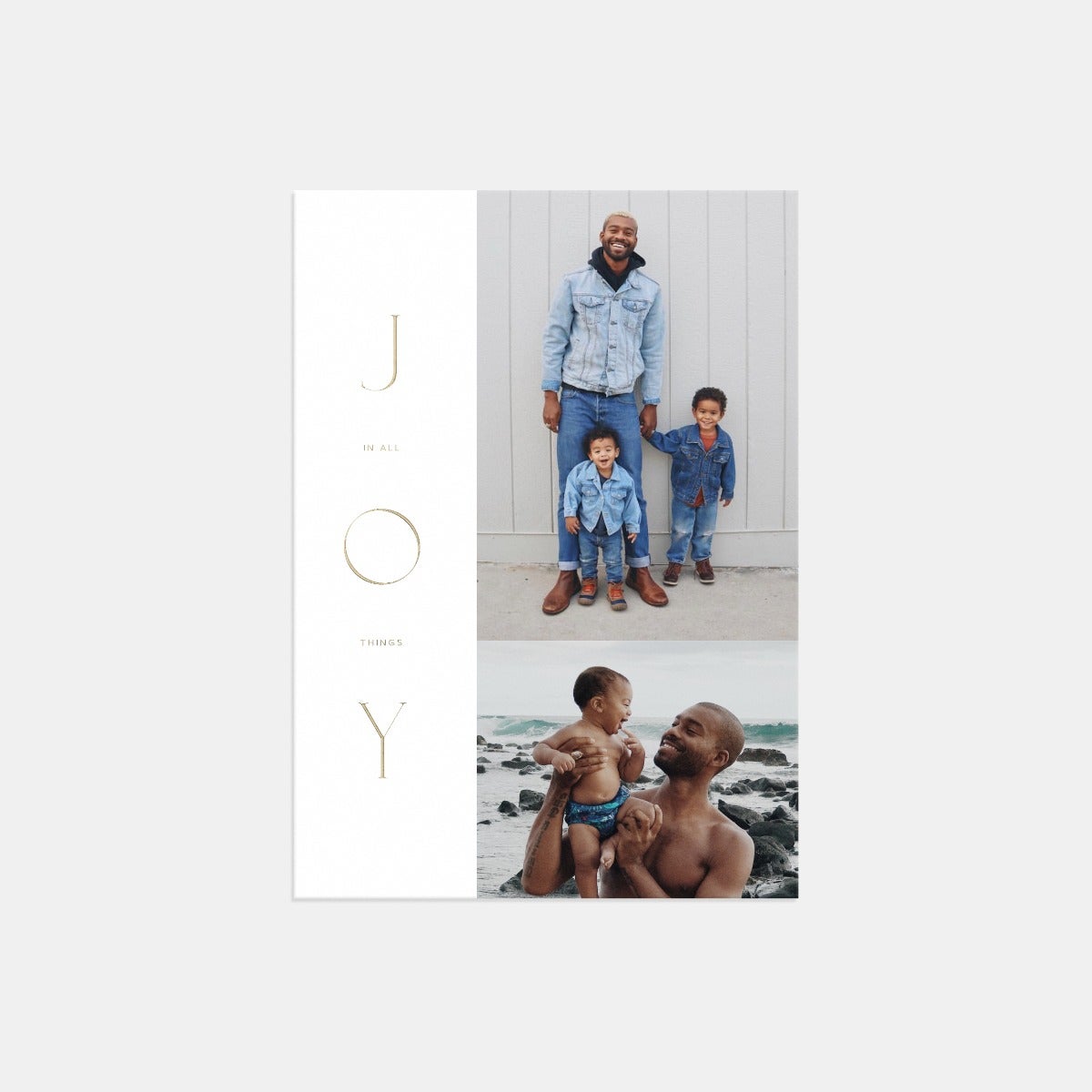 Stacked Serif Holiday Card