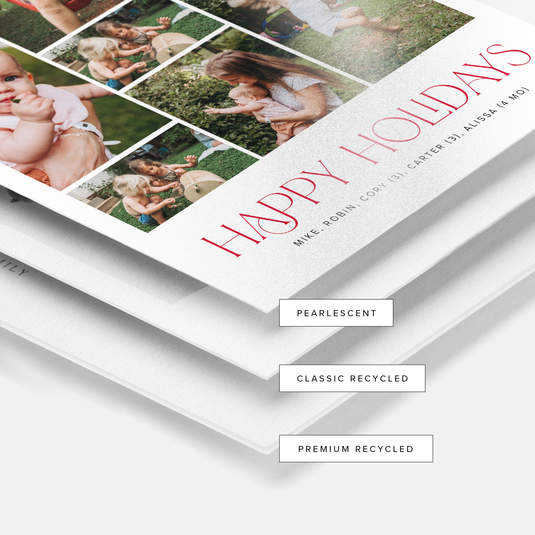 Multicolored Greeting Holiday Card