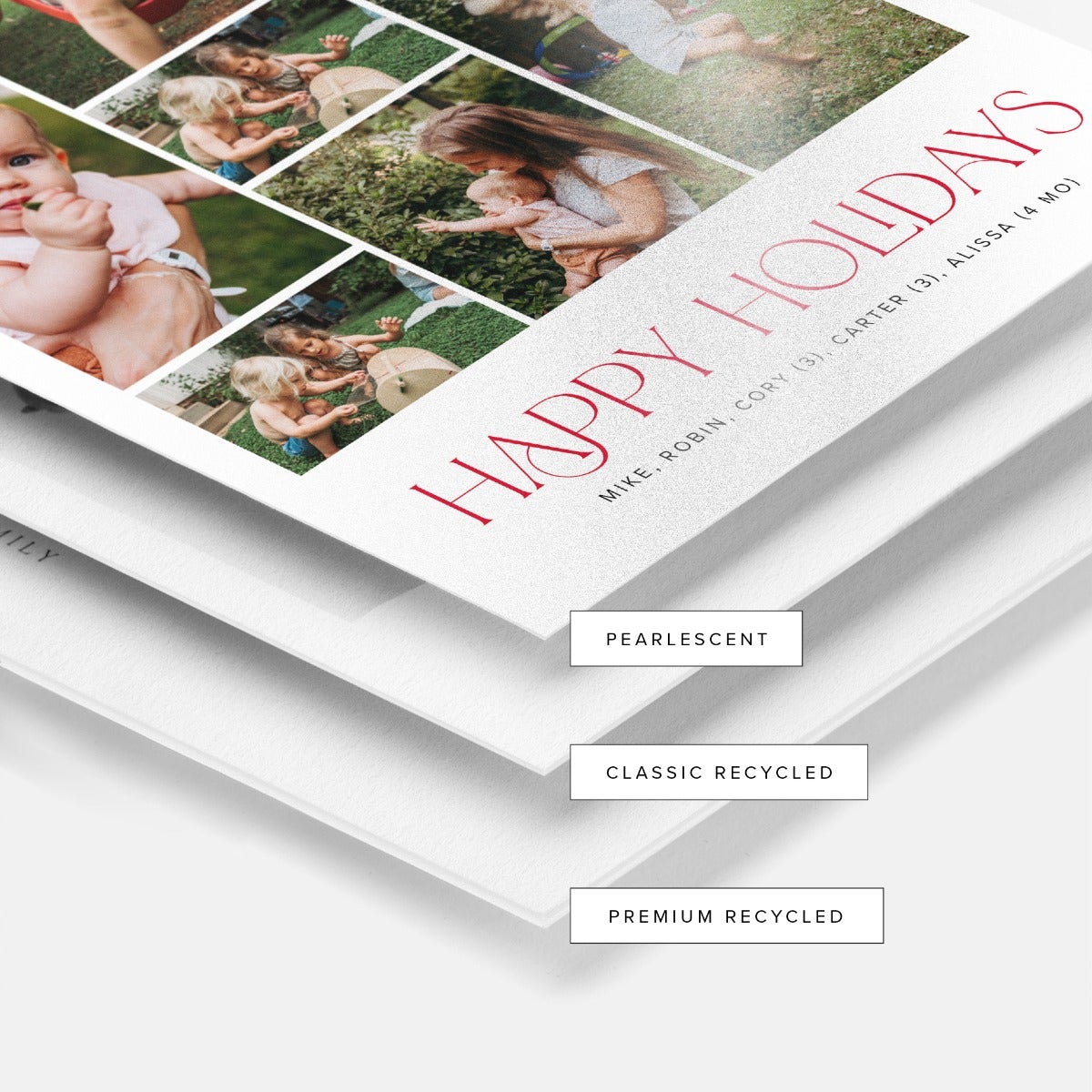 Modern Christmas Holiday Card