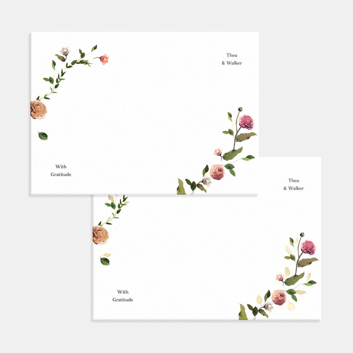 Venamour Botanical Thank You Card