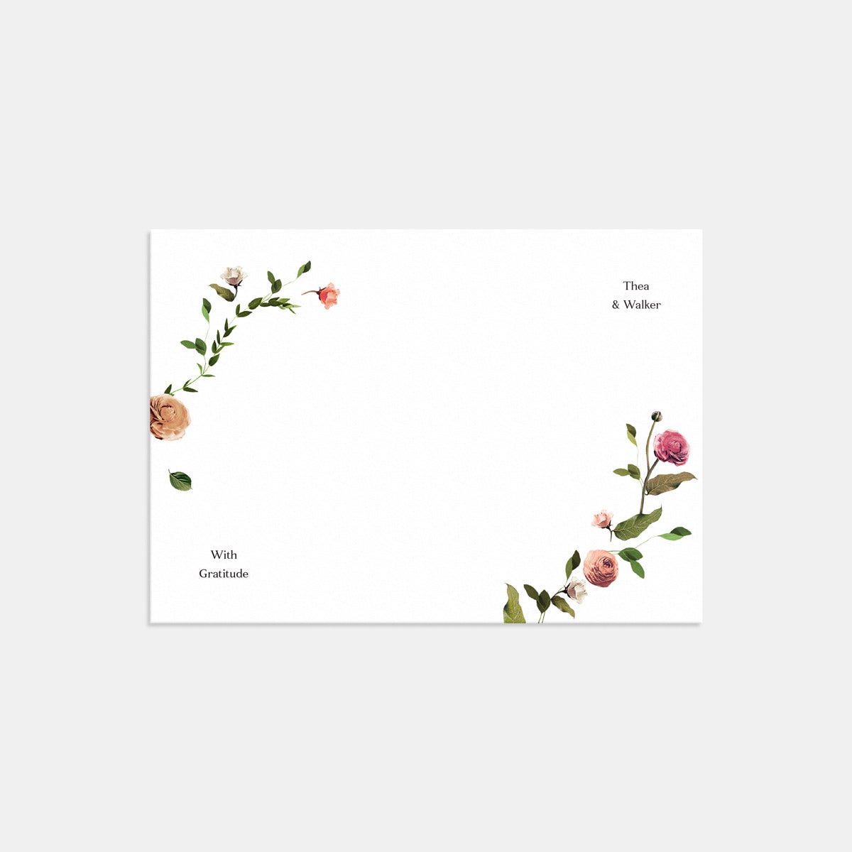 Venamour Botanical Thank You Card