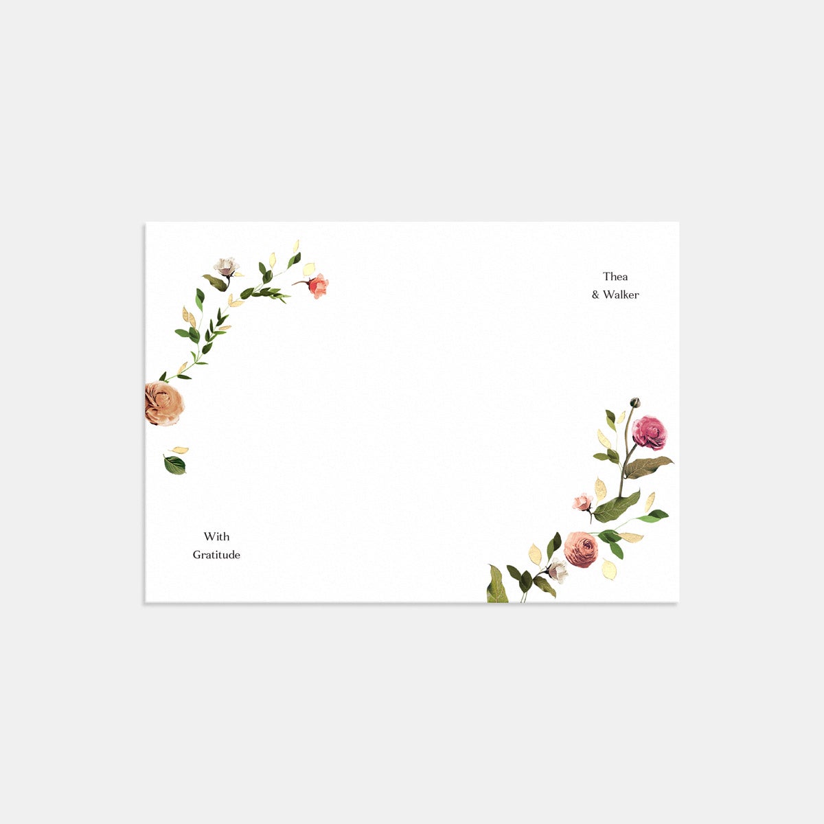 Venamour Botanical Thank You Card by Artifact Uprising | Cards