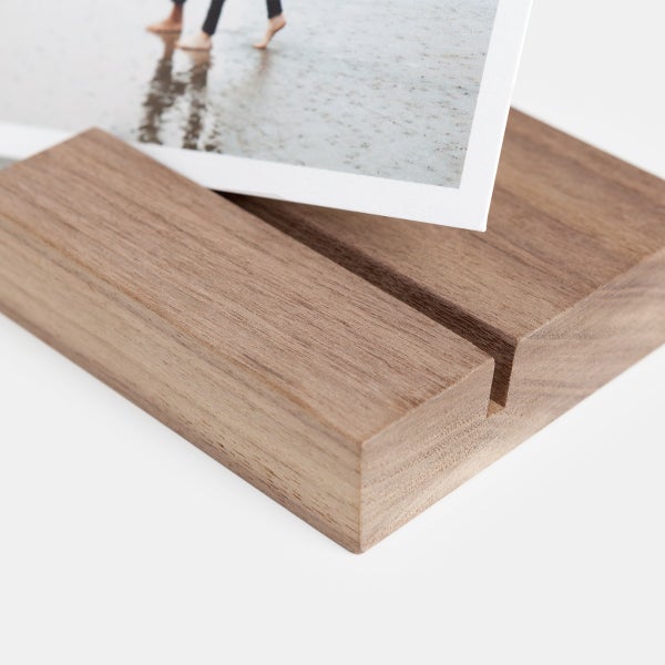 Custom Photo Block & Prints | Ivory Travertine Tabletop Decor