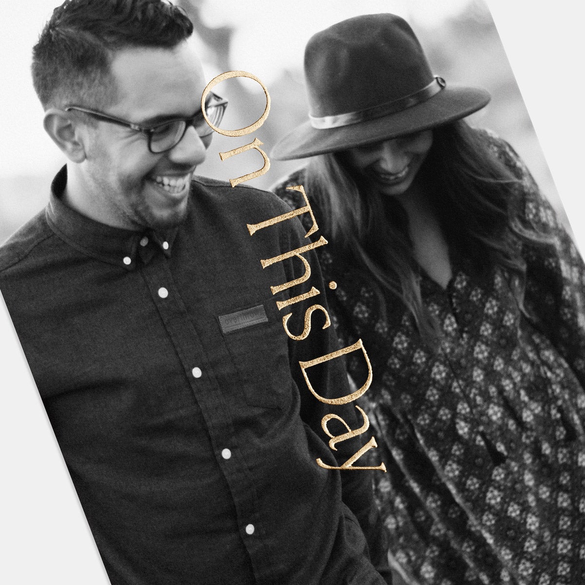 Foil-Stamped Simple Serif Save the Date