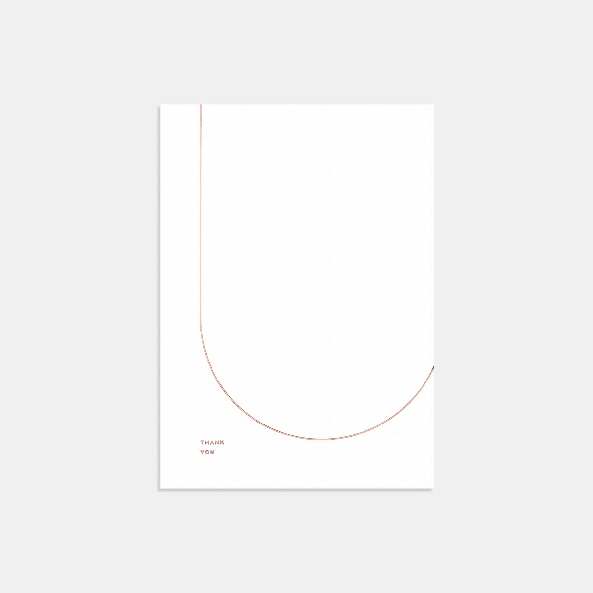 Letterpress Geometric Thank You Card