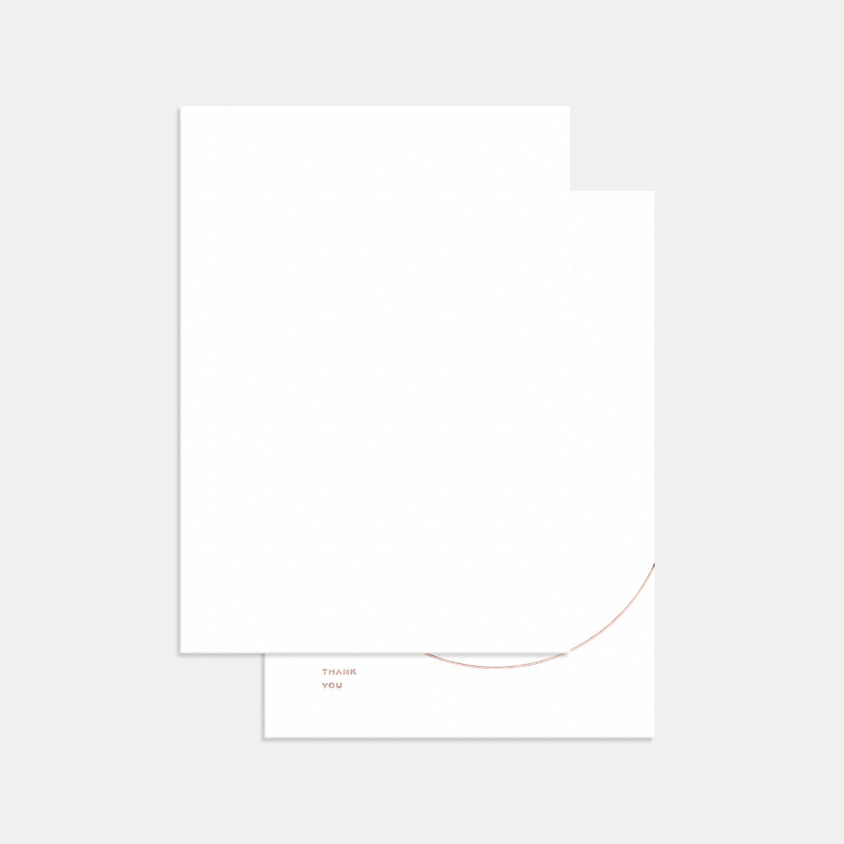 Letterpress Geometric Thank You Card