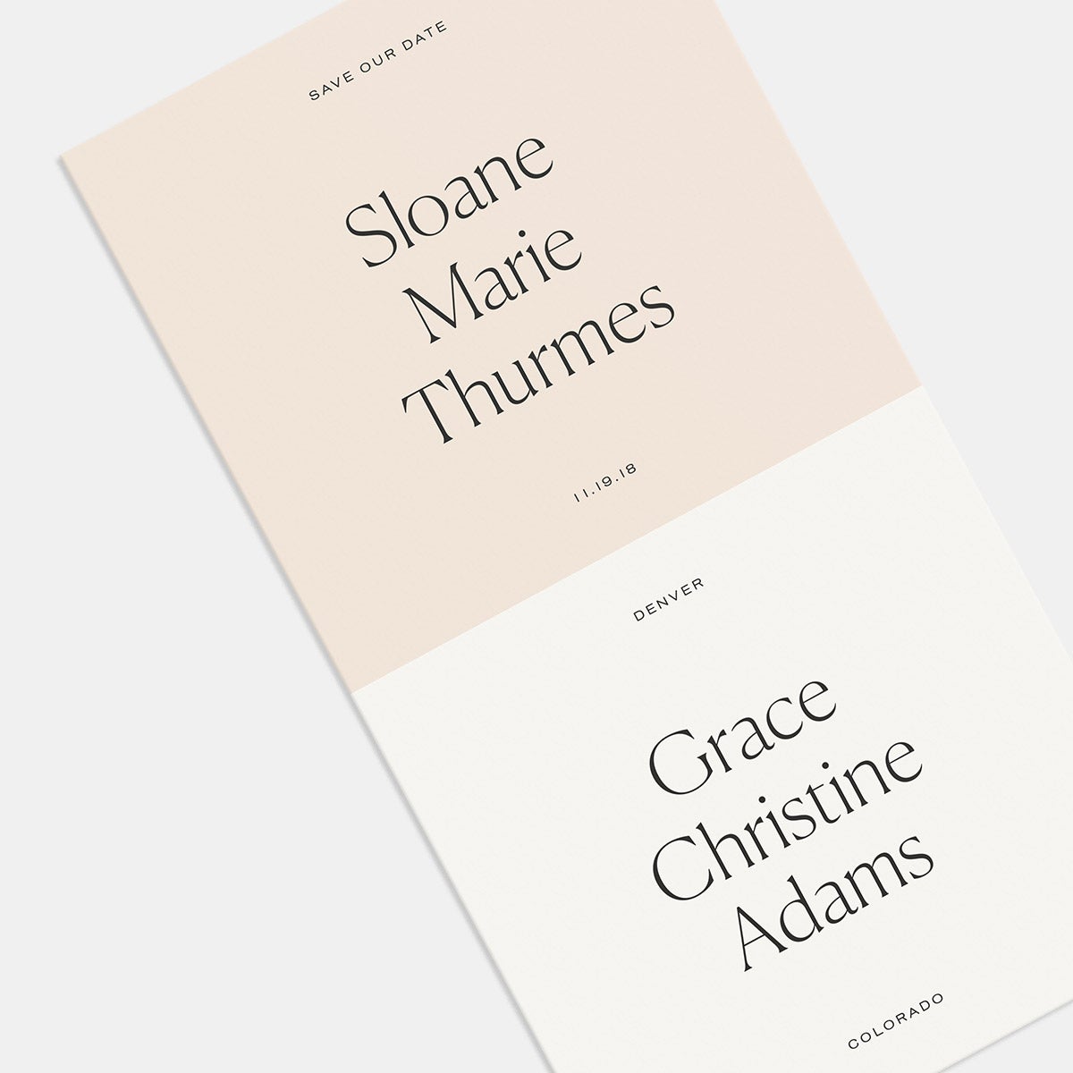 Colorblock Save the Date