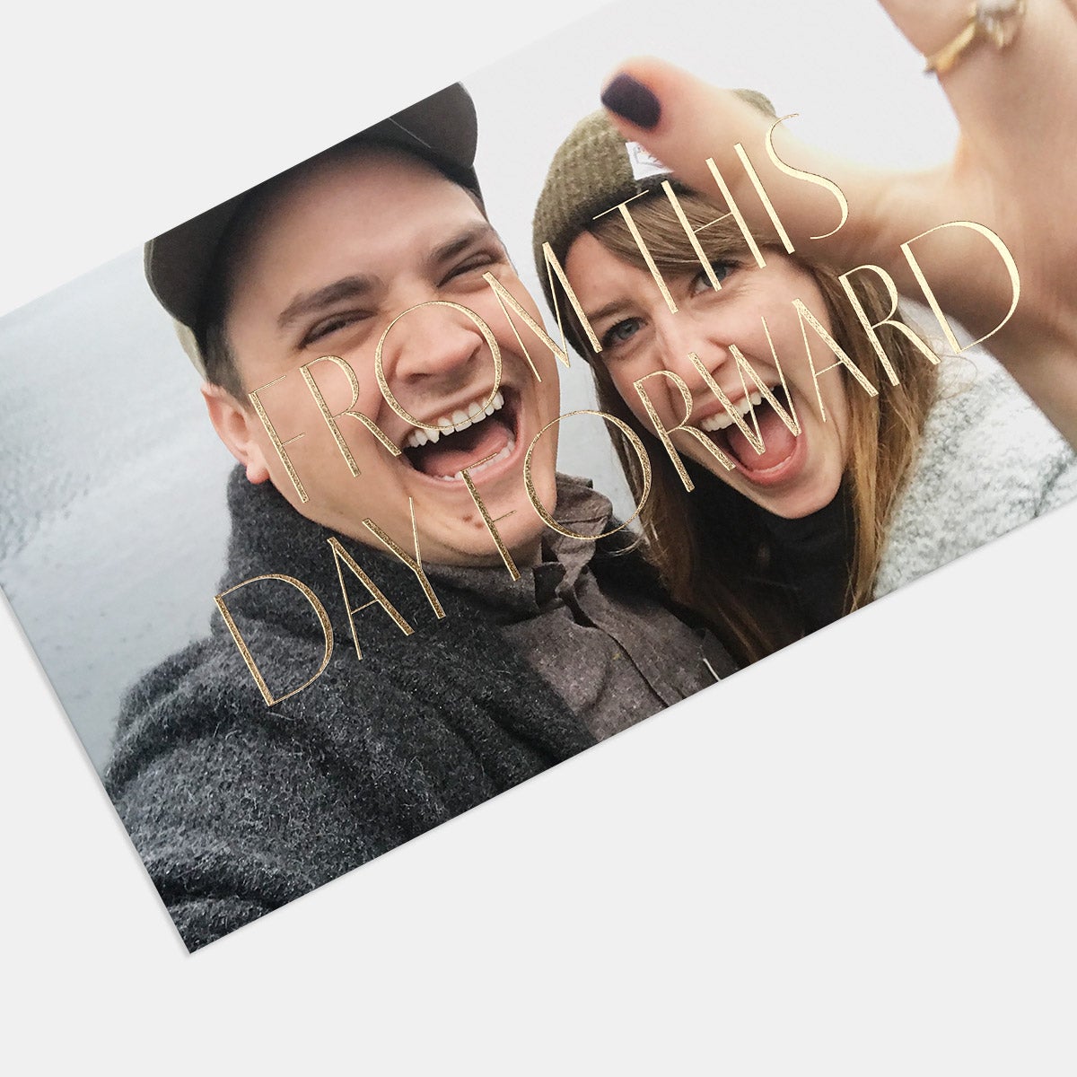 Foil-Stamped Minimal Save the Date