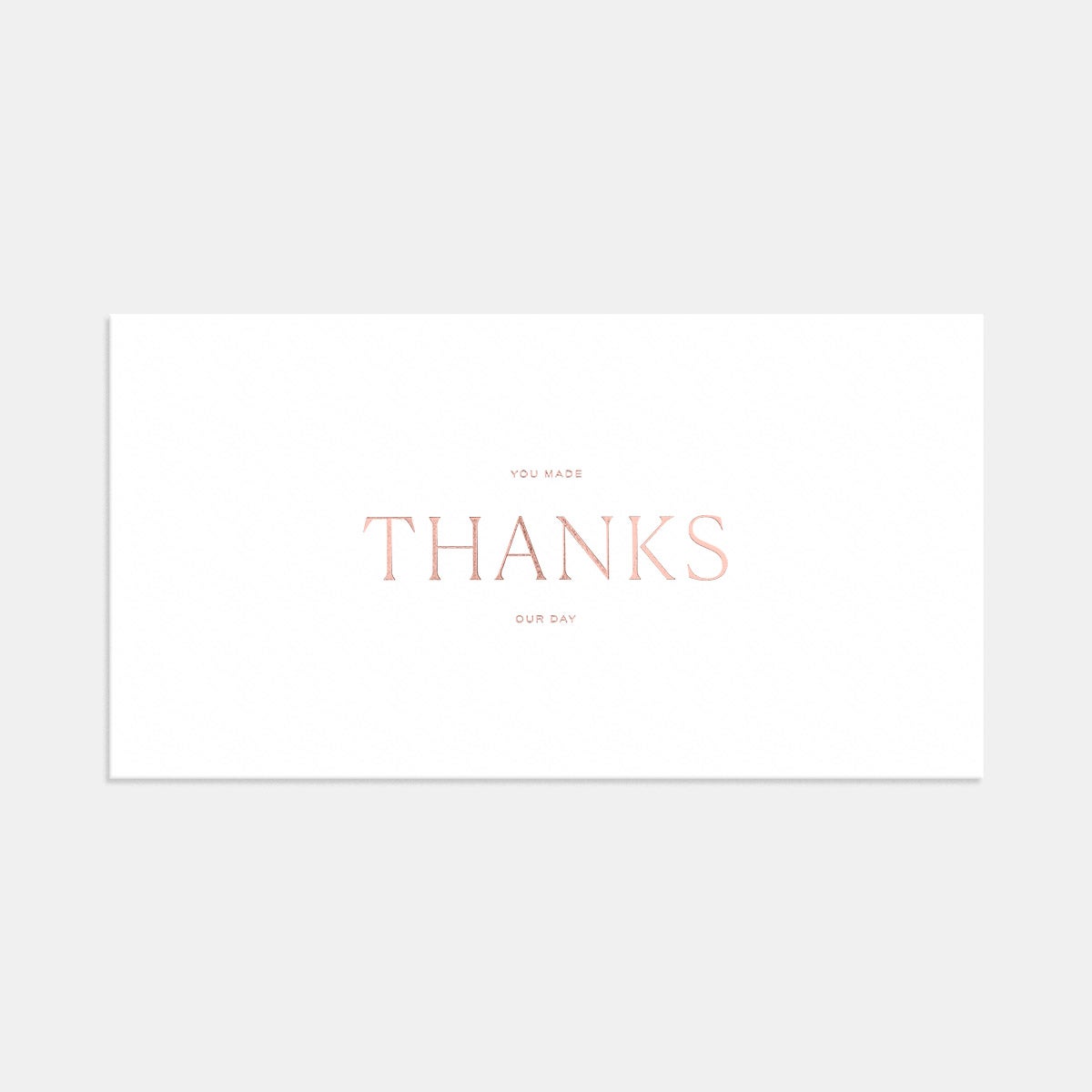 Letterpress Pronounced Thank You Card