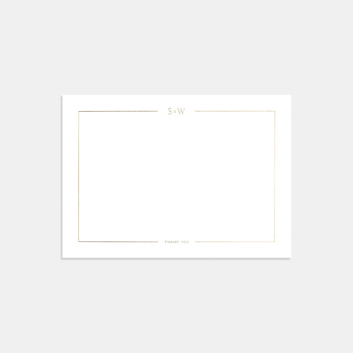 Letterpress Elemental Thank You Card