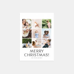 Multi-Image Vertical Holiday Card by Artifact Uprising | Cards