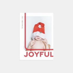 Joyful Deluxe Holiday Card by Artifact Uprising | Cards