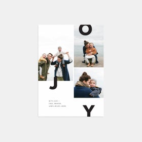 Joy Multi-Image Holiday Card by Artifact Uprising | Cards