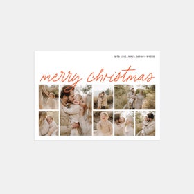 Merry Christmas Script Card by Artifact Uprising | Cards