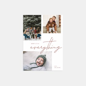 Merry Script Holiday Card by Artifact Uprising | Cards