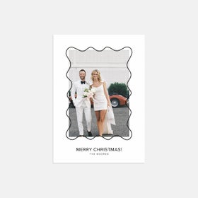 Wavy Line Holiday Card by Artifact Uprising | Cards